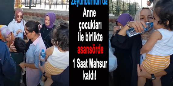 Zeytinburnu’nda İBB’ye Bağlı Üst Geçit Asansöründe Anne ve İki Çocuğu Mahsur Kaldı