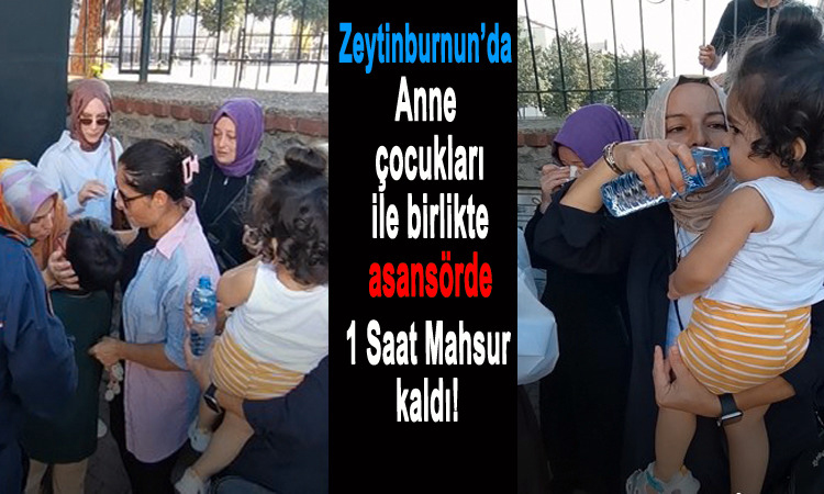 Zeytinburnu’nda İBB’ye Bağlı Üst Geçit Asansöründe Anne ve İki Çocuğu Mahsur Kaldı