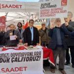 Saadet Partisi Deprem Eylemi