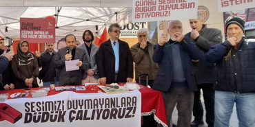 Saadet Partisi Deprem Eylemi