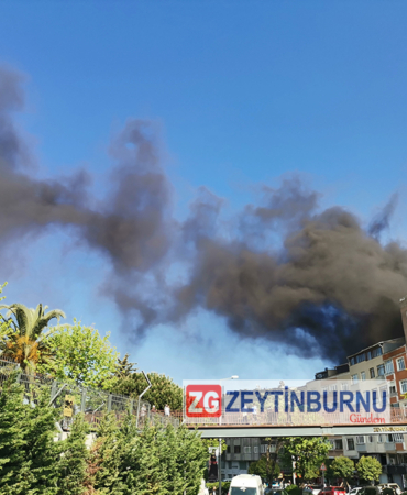 Zeytinburnu'nda Yangın )